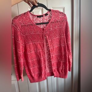 Pink cardigan
